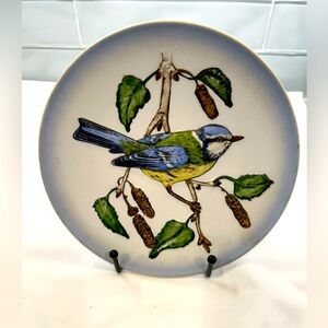 Vtg Goebel Blue Titmouse 1974 Collector Plate 6”. Excellent condition